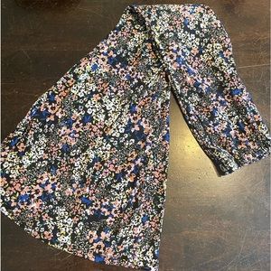 Floral flare legging/ yoga pants open bottoms